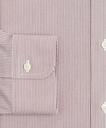 Brooks Brothers Men's Stretch Soho Extra-Slim-Fit Dress Shirt, Non-Iron Poplin Ainsley Collar Fine Stripe | Red