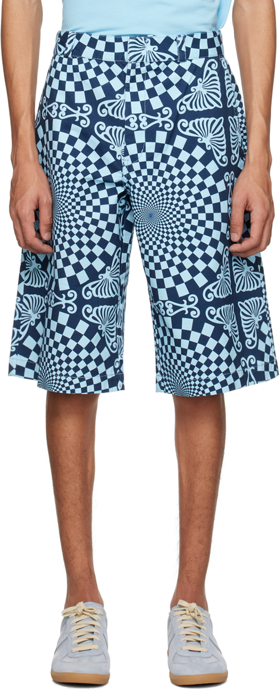 BLUEMARBLE Blue Folk Checkerboard Shorts