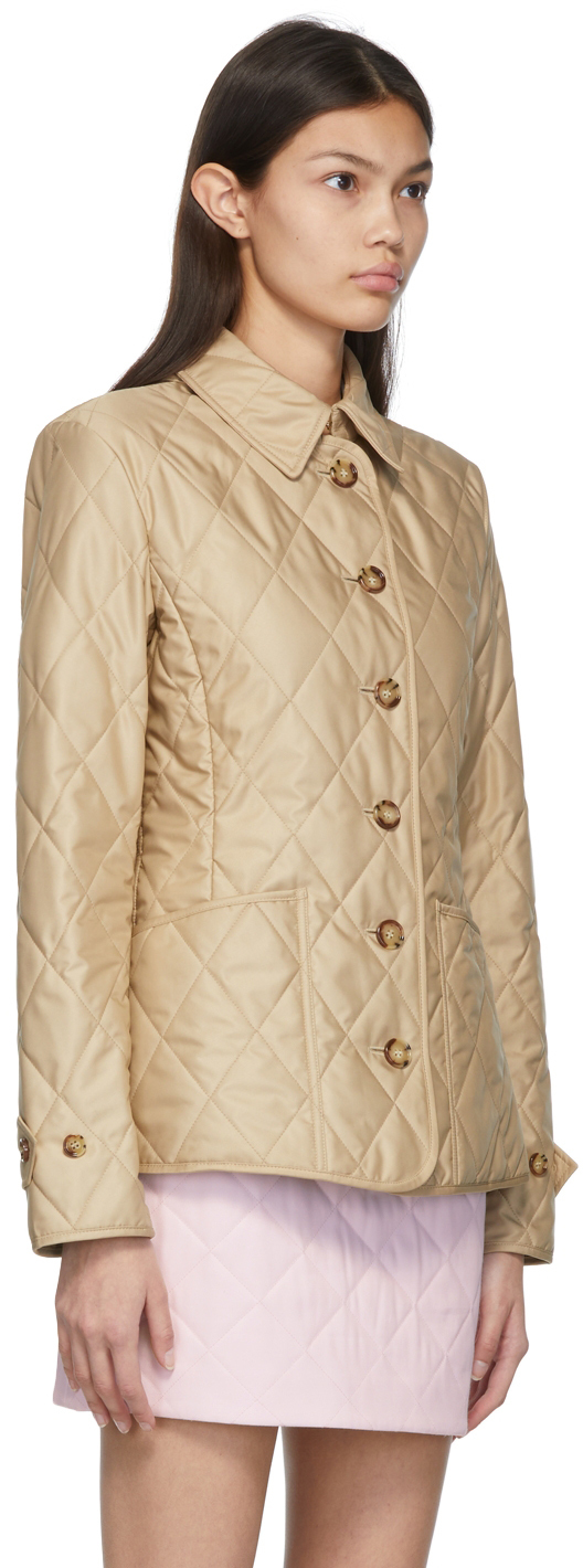 Burberry Beige Fernleigh Jacket Burberry