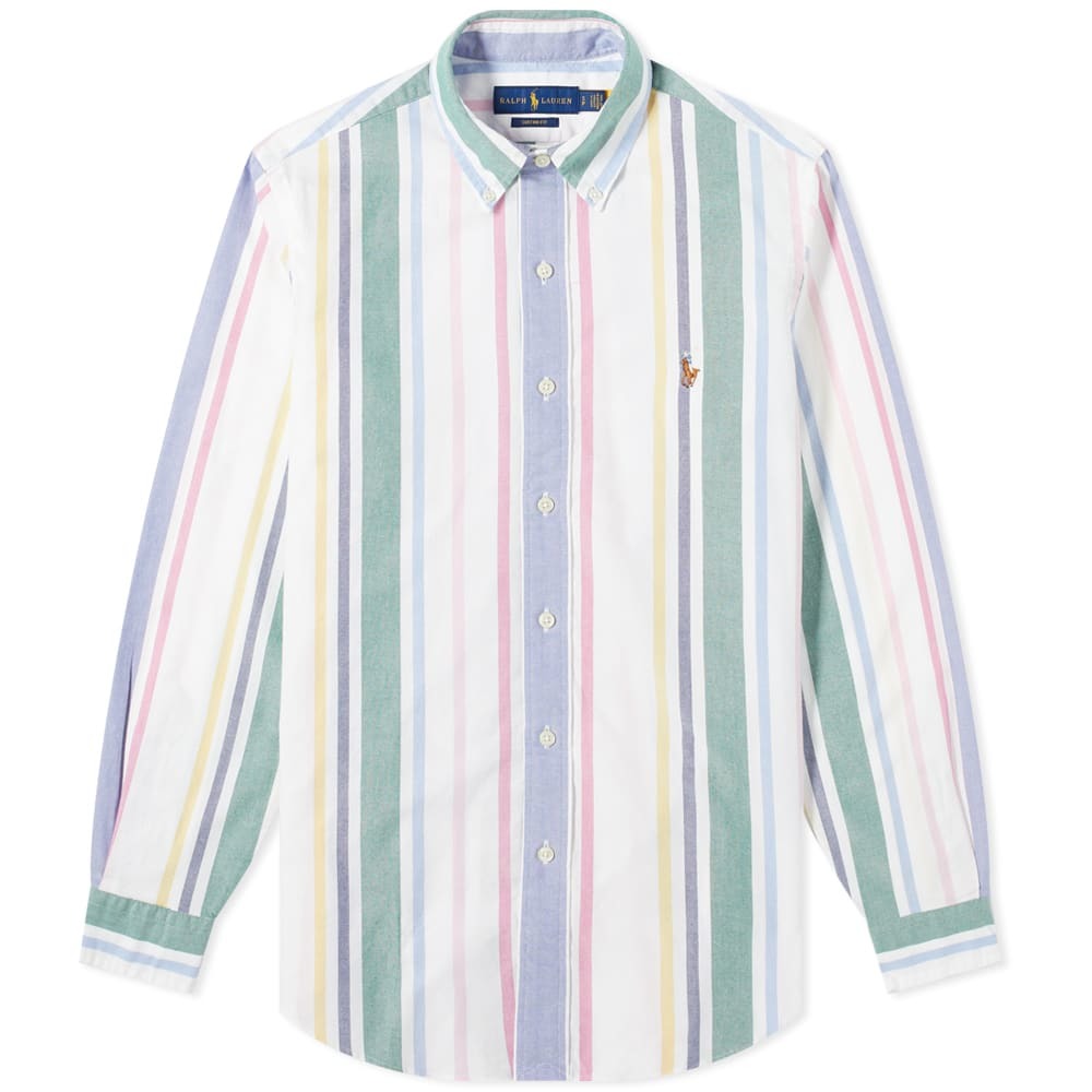 Photo: Polo Ralph Lauren Funmix Striped Oxford Button Down Shirt
