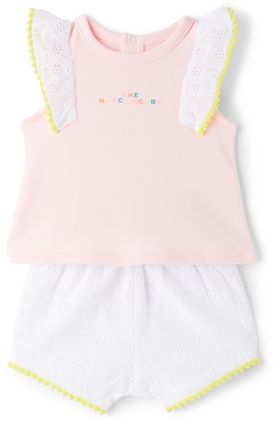 Marc Jacobs Baby Pink \u0026 White Tank Top 