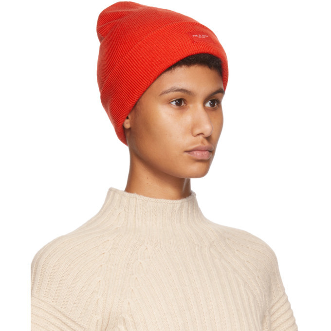 rag and bone red beanie