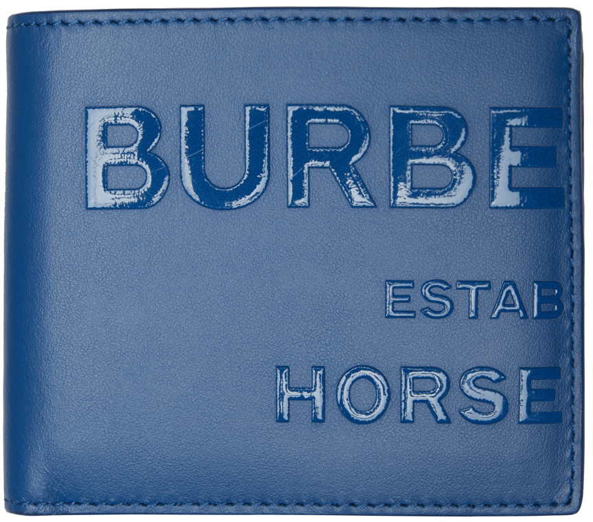 Photo: Burberry Blue Horseferry Bifold Wallet