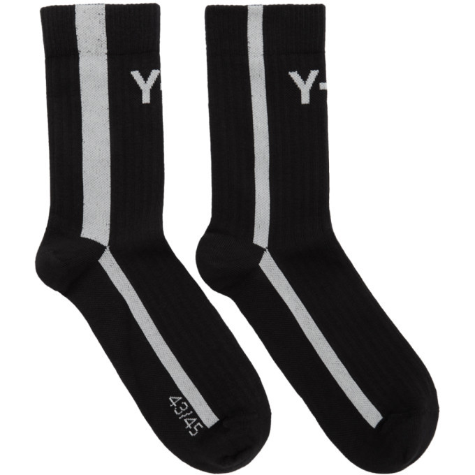 Y-3 Black Logo Socks Y-3