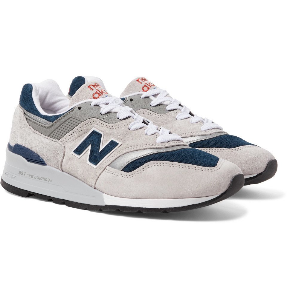 New Balance - 997V1 Suede and Mesh Sneakers - Men - Gray