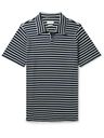 Oliver Spencer - Hawthorn Striped Ribbed Organic Stretch-Cotton Polo Shirt - Blue
