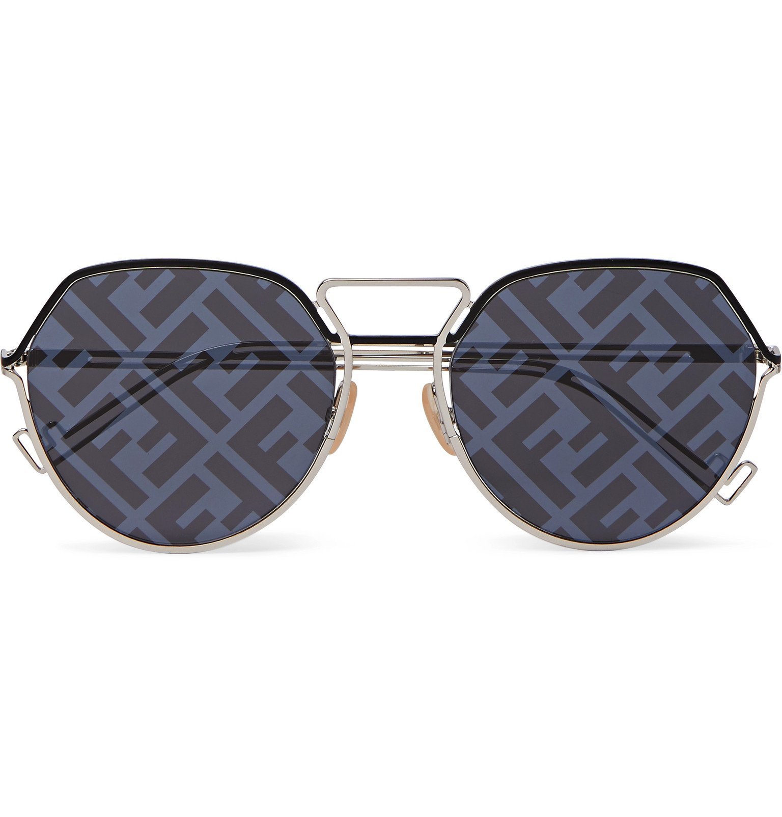 fendi logo print sunglasses