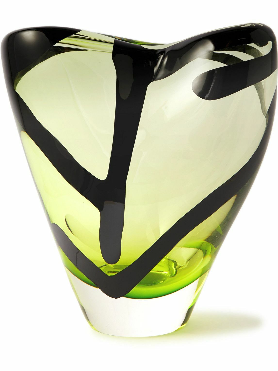 Venini Otto Painted Glass Vase   Image 