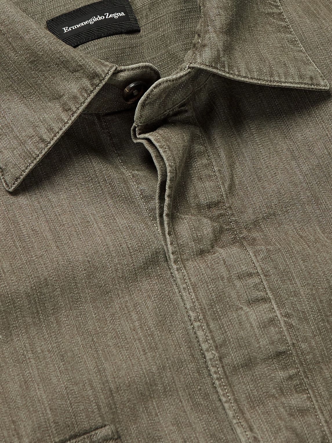 Ermenegildo Zegna - Denim Shirt - Brown 