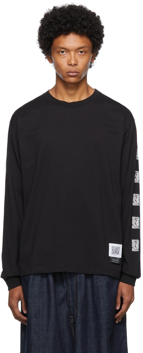 Fumito Ganryu Black King Size Rebuilt Long Sleeve T-Shirt Fumito 