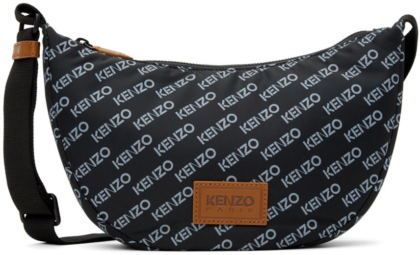 Kenzo Black Kenzo Paris Sport Monogram Bag Kenzo