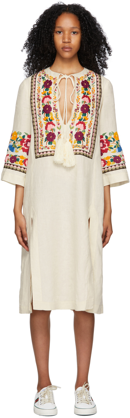 gucci embroidered dress