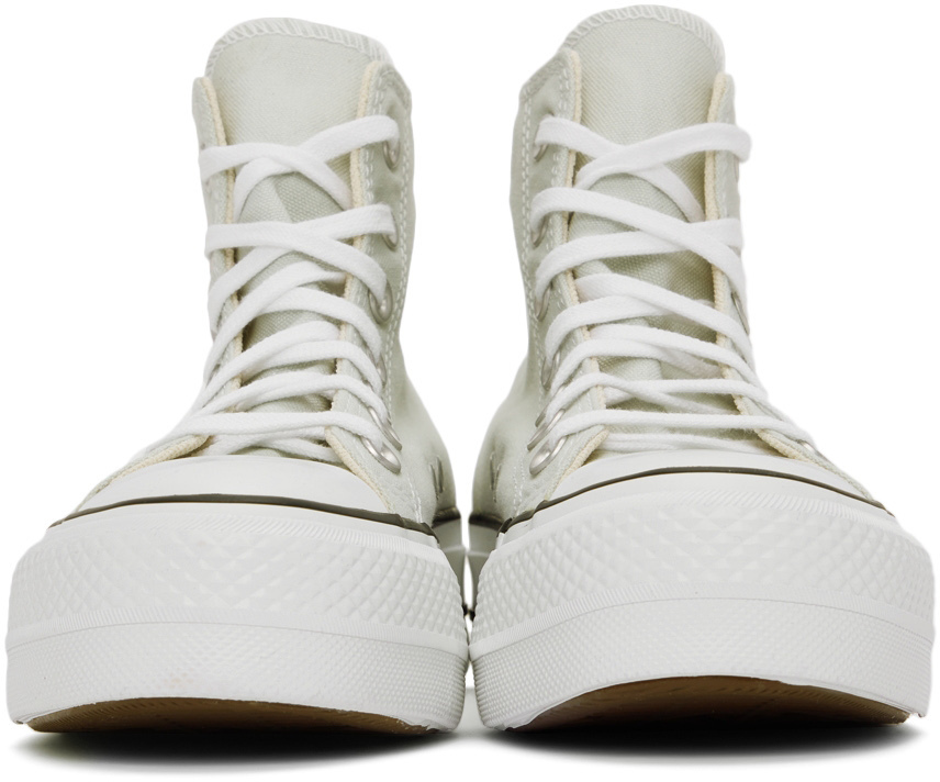 converse high top platform green