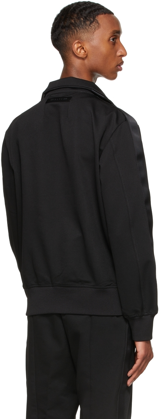 1017 ALYX 9SM Black Tracktop 1 Zip-Up Sweater