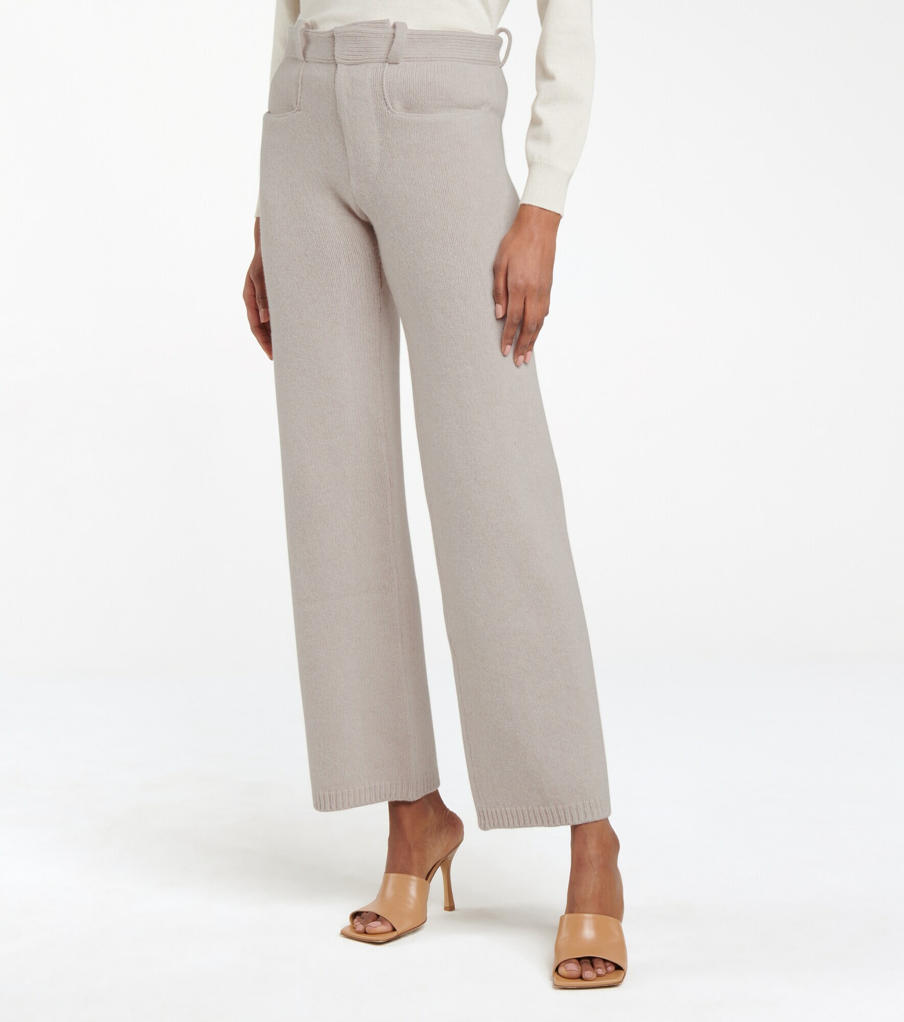 Deveaux New York - Pearl wool and cashmere pants Deveaux New York