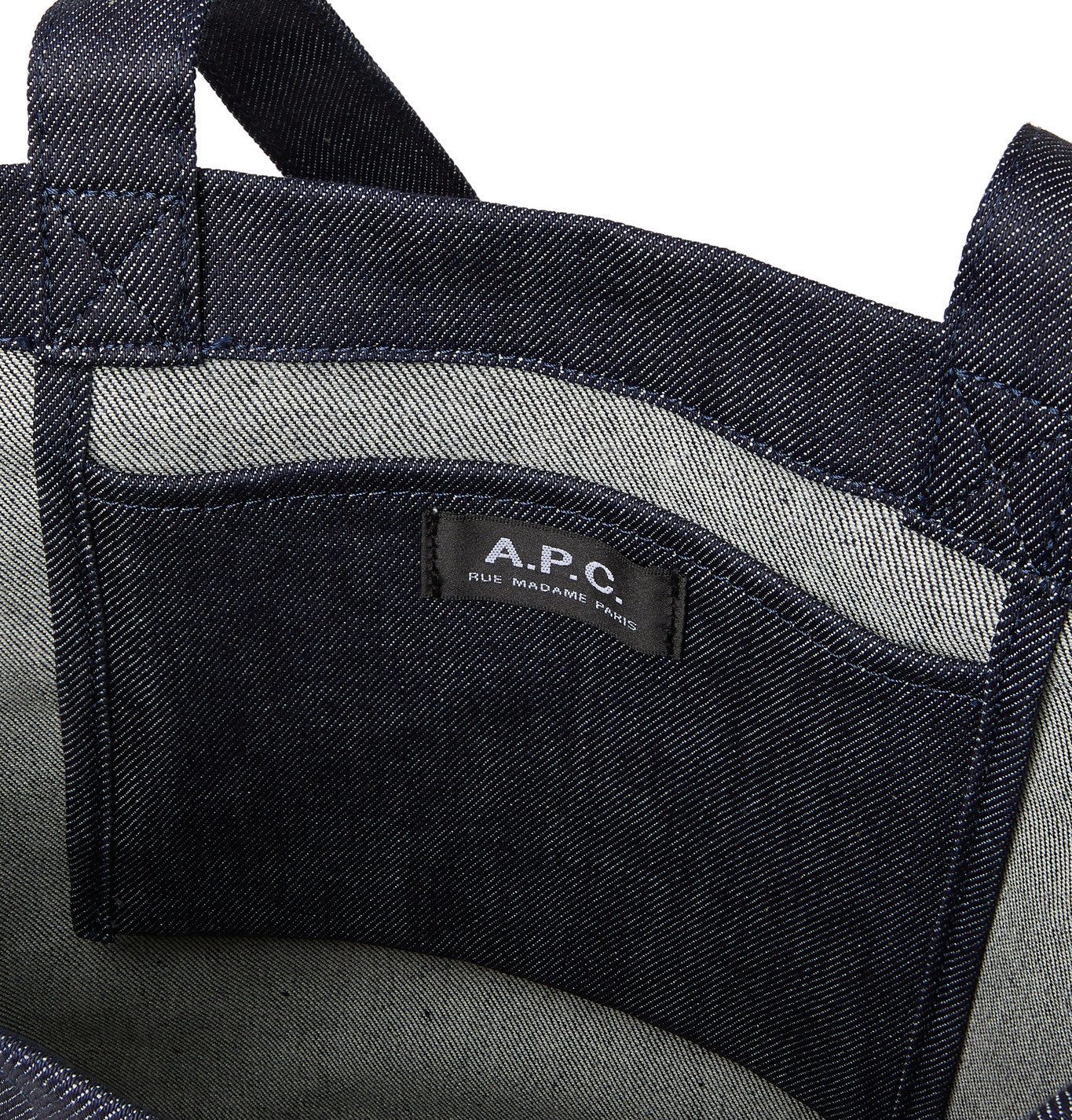 Laure Logo-Print Denim Tote Bag 