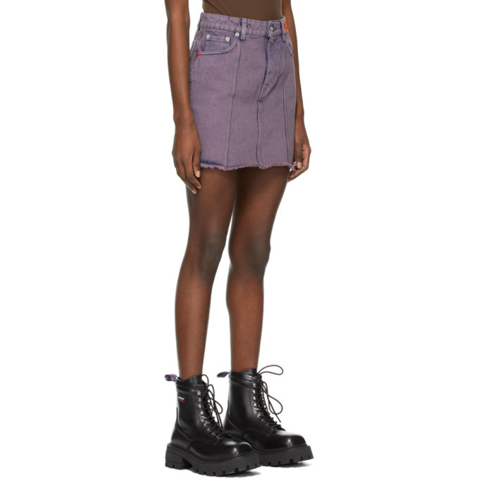 Heron Preston Purple Denim Over-Dyed 