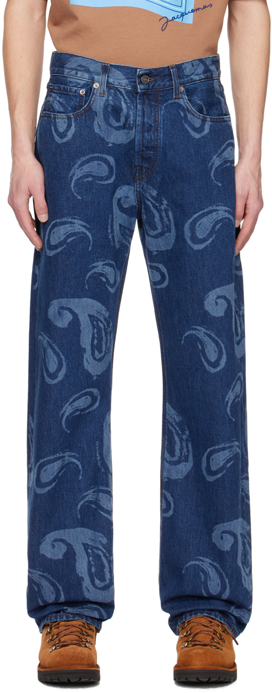 Jacquemus Blue Le Raphia 'Le de Nîmes Suno' Jeans Jacquemus