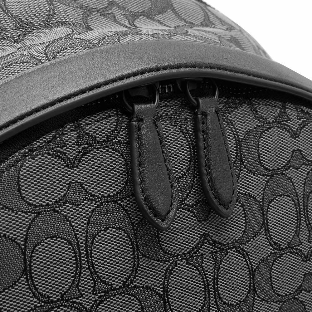 Coach Men's Signature Jacquard Backpack in Charcoal/Black Coach
