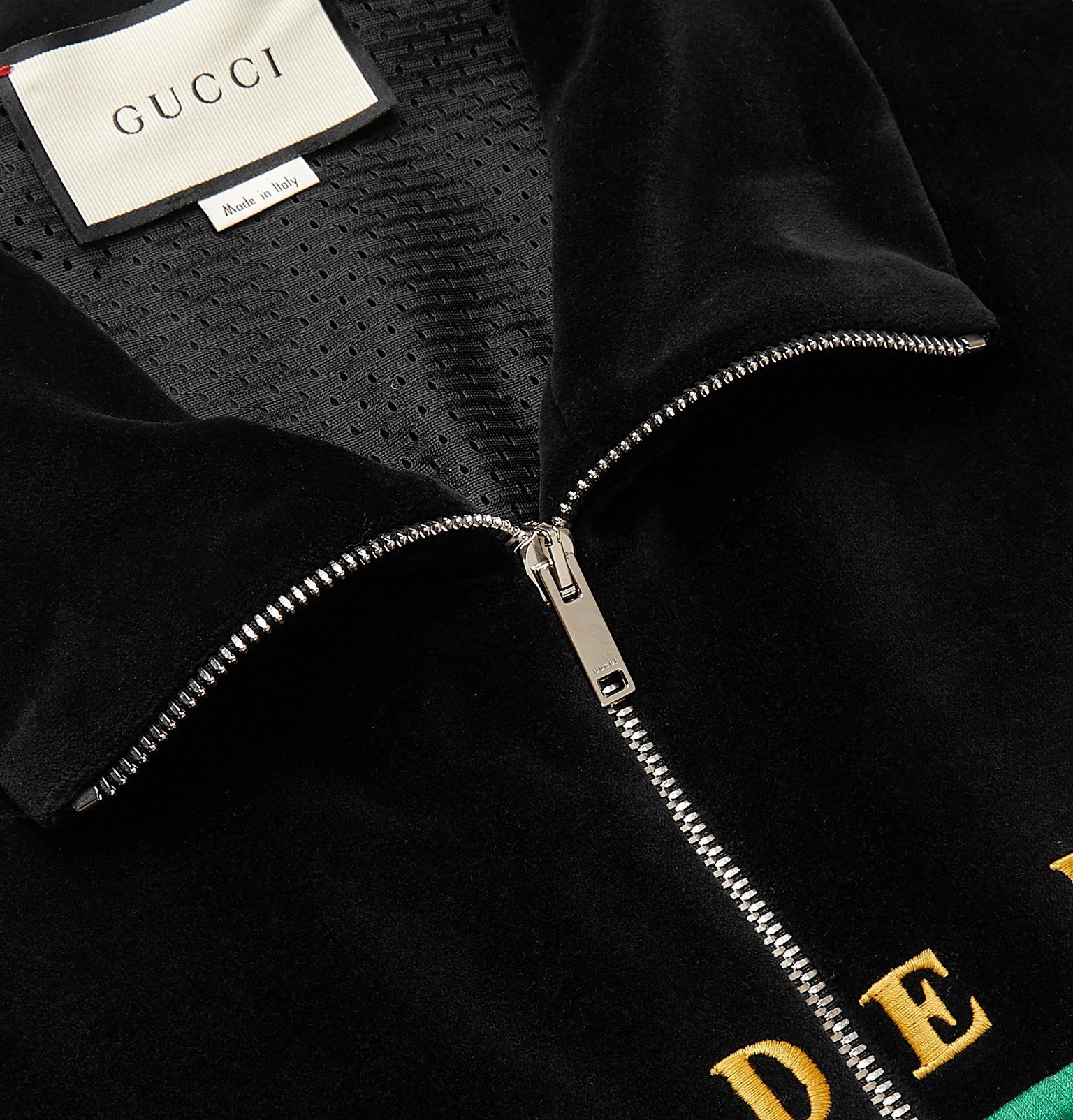 gucci velvet sweatshirt