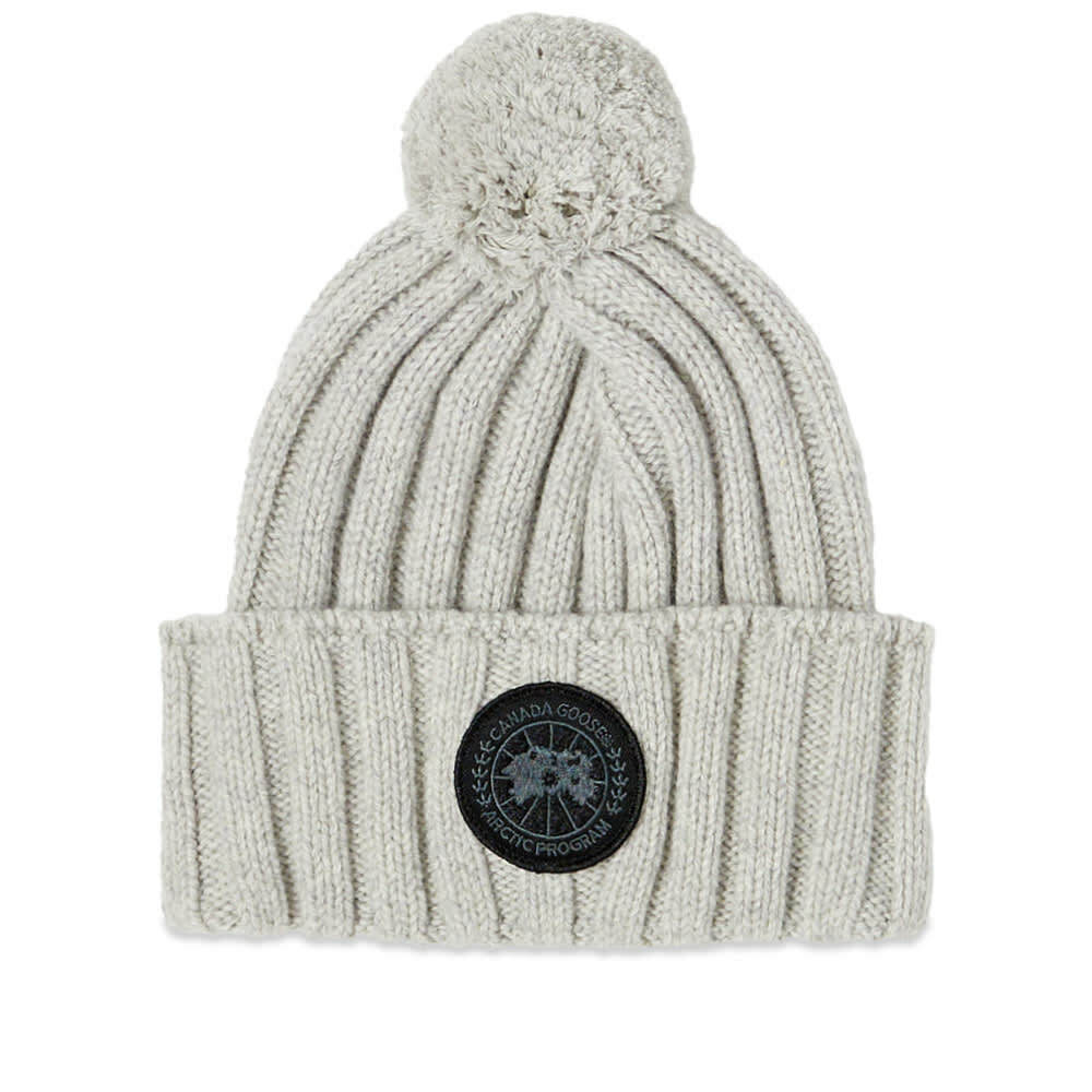 Canada Goose Women's Cashmere Rib Beanie in Mist Grey Canada Goose