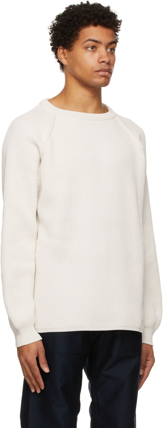Nanamica Off-White 5G Crewneck Sweater Nanamica