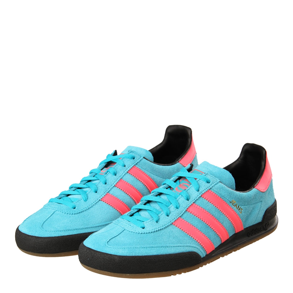 adidas black and blue jeans trainers