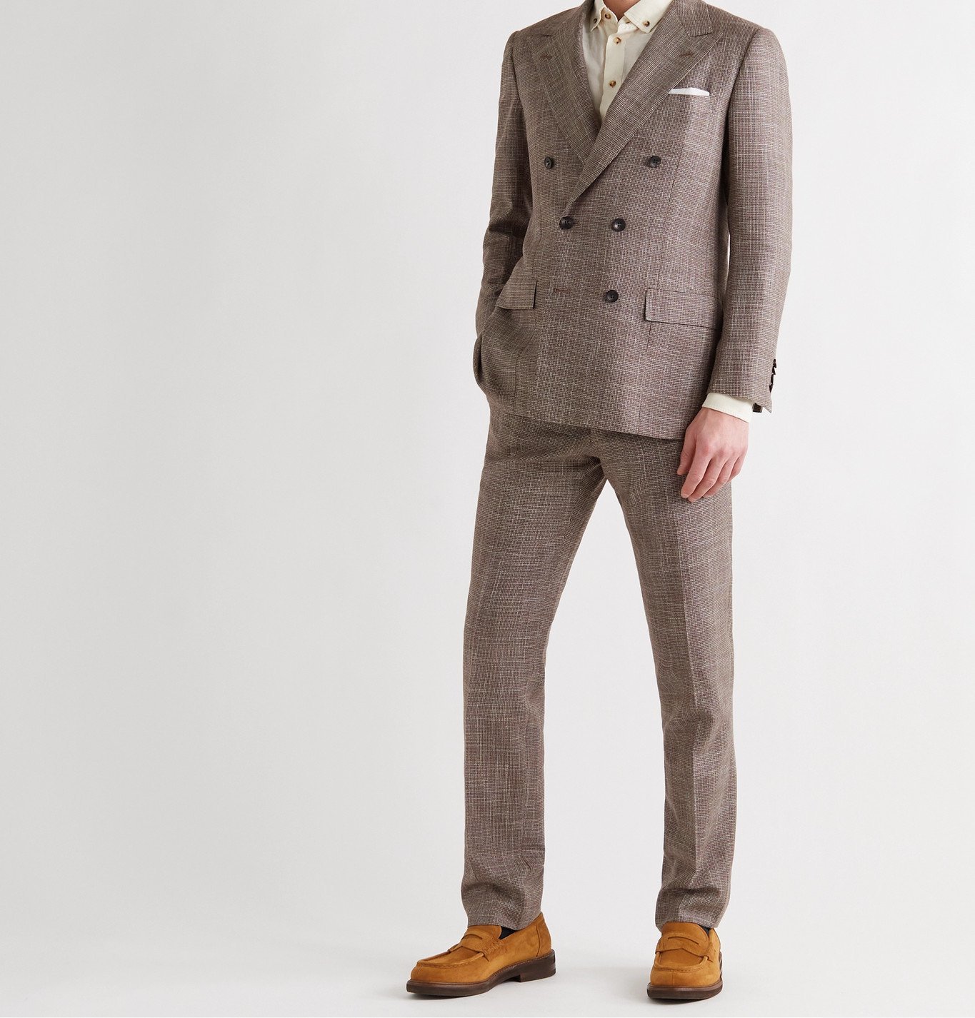 kiton double breasted suit