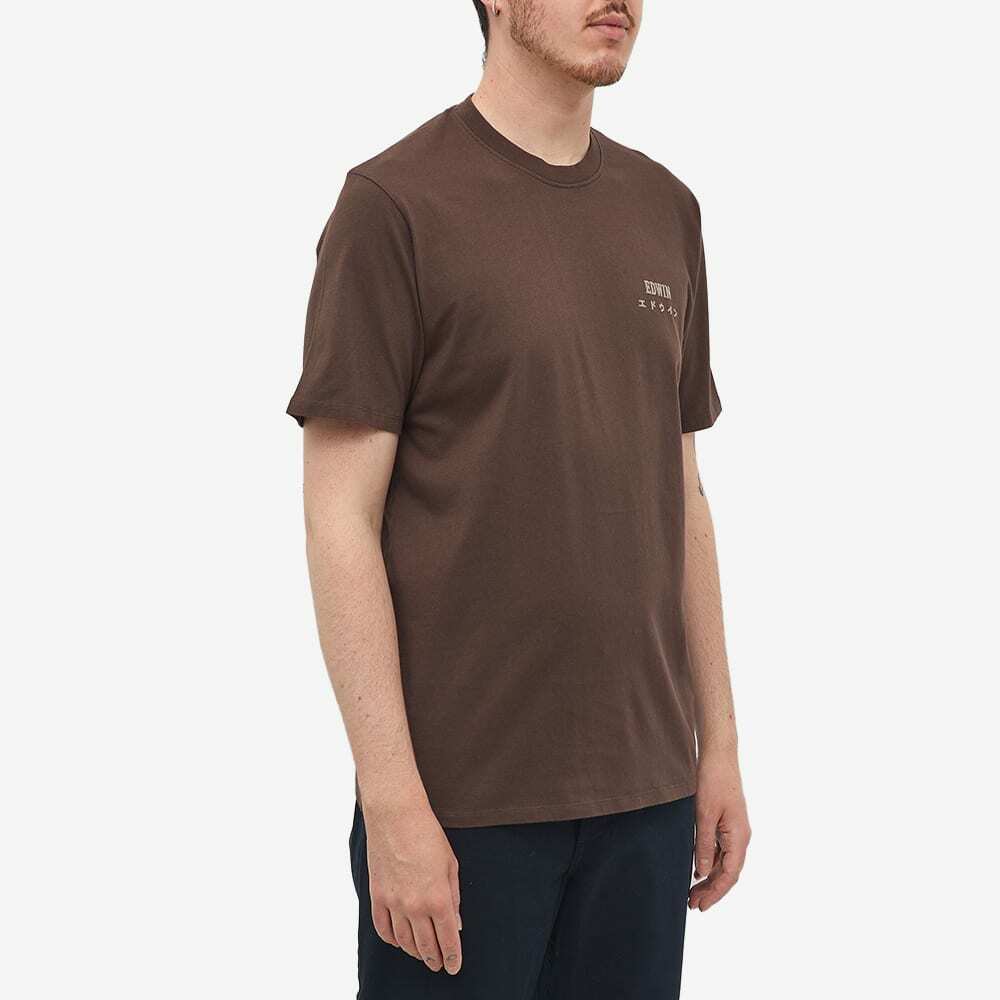 EDWIN Men's Logo Chest T-Shirt in Java Edwin