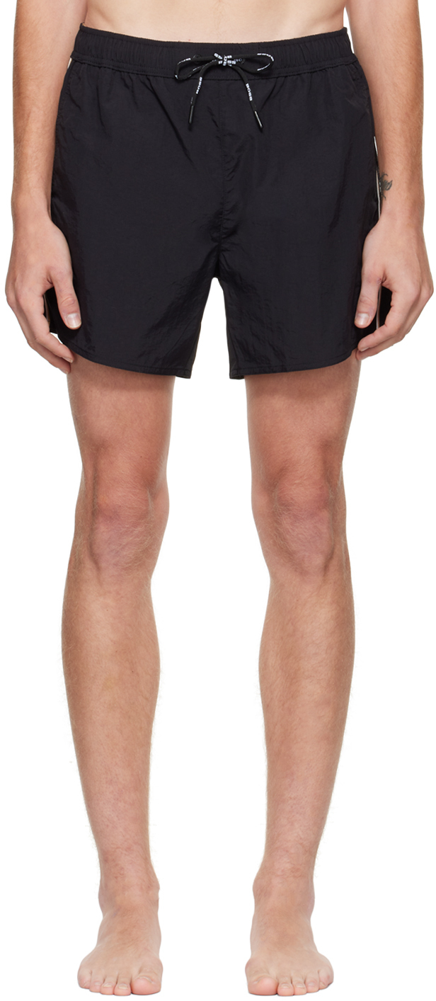 Boss Black Embroidered Swim Shorts BOSS