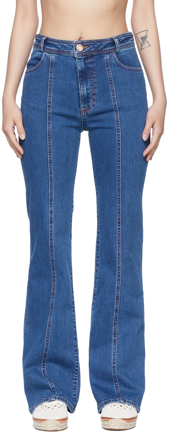 See by Chloé Blue Flared Jeans See by Chloe