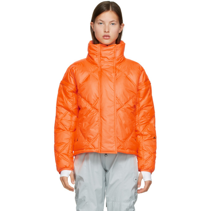 adidas stella mccartney orange jacket