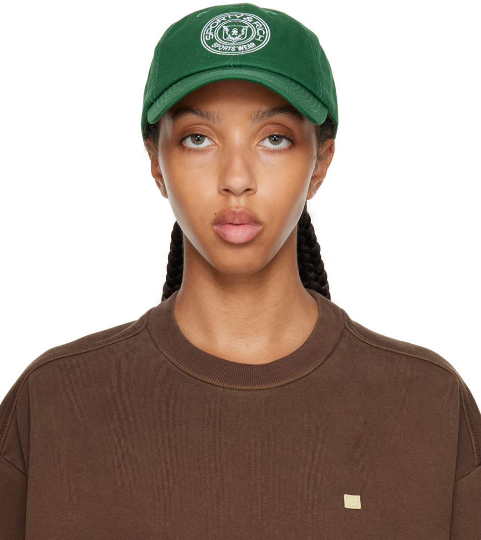 Sporty & Rich Green Monaco Cap Sporty & Rich