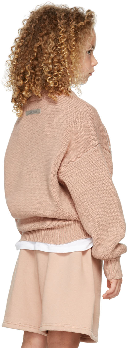 Essentials Kids Pink Knit Sweater Essentials
