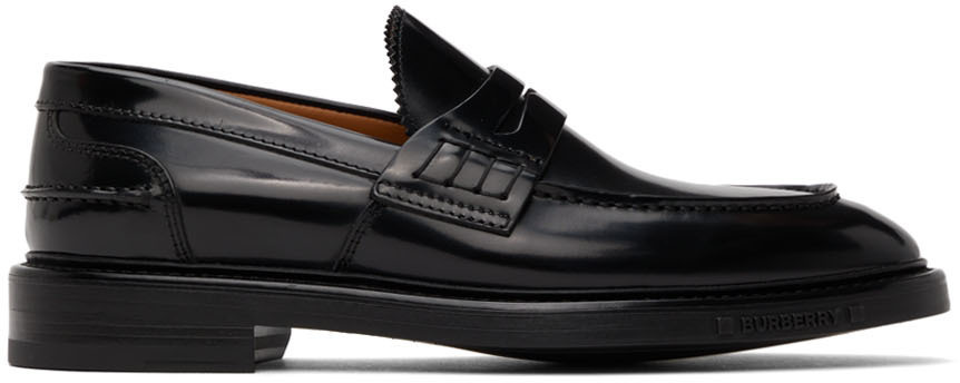 Photo: Burberry Black Elkerton Penny Loafers