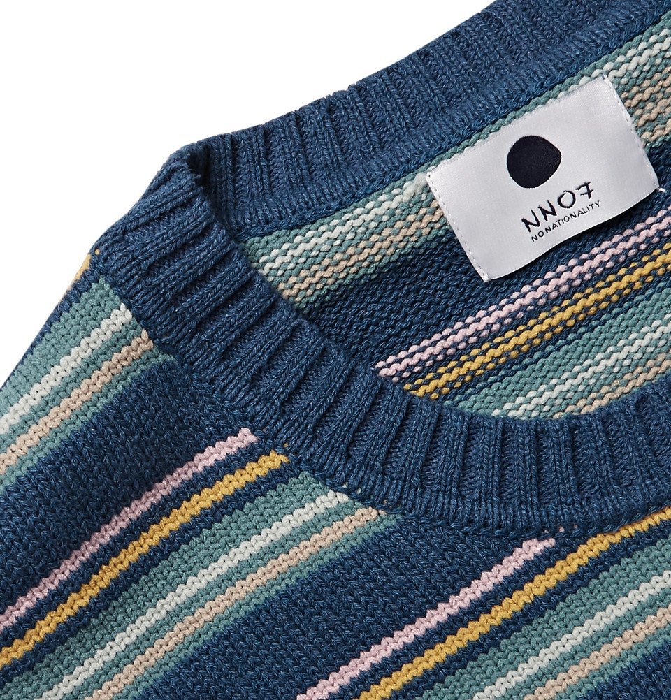 NN07 - Knitted Sweater - Men Storm blue