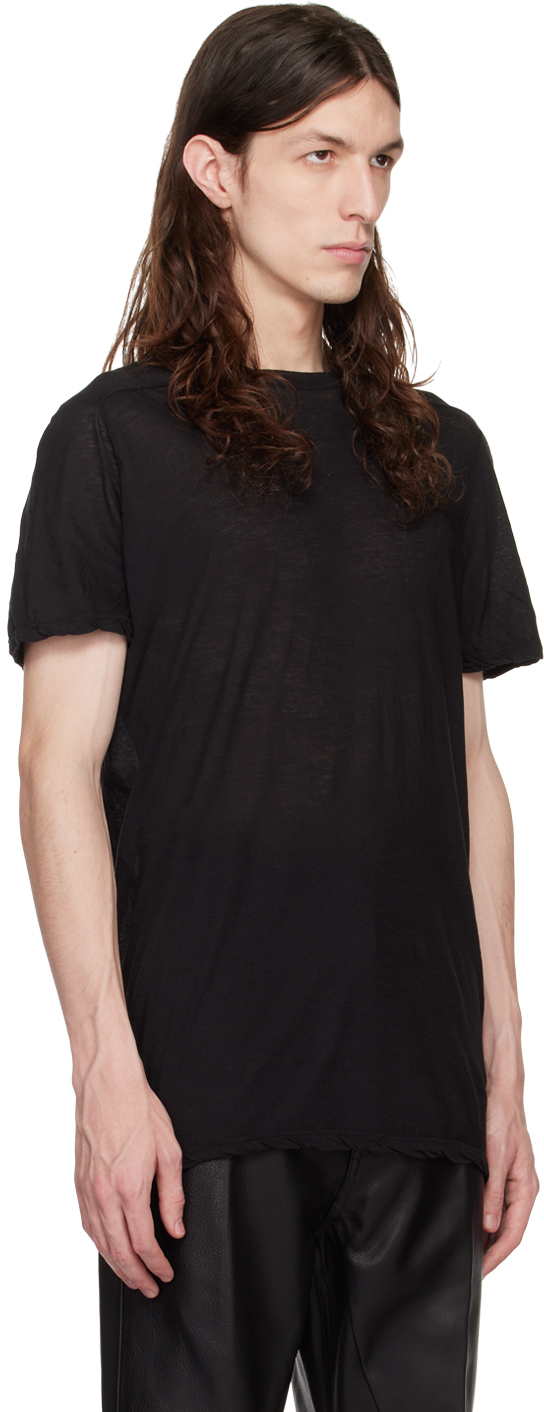 Rick Owens Black Strobe Grid Level T-Shirt