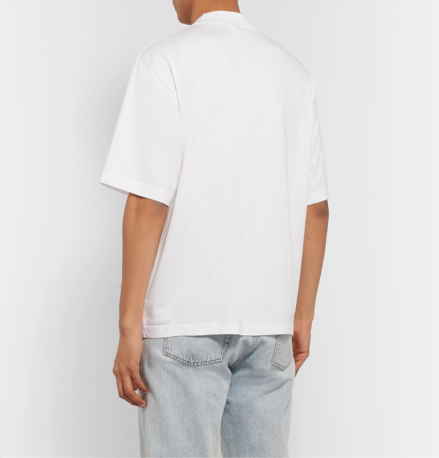 Download Acne Studios - Esco Cotton-Jersey Mock-Neck T-Shirt ...