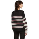 Isabel Marant Etoile Black and White Mohair Russel Sweater
