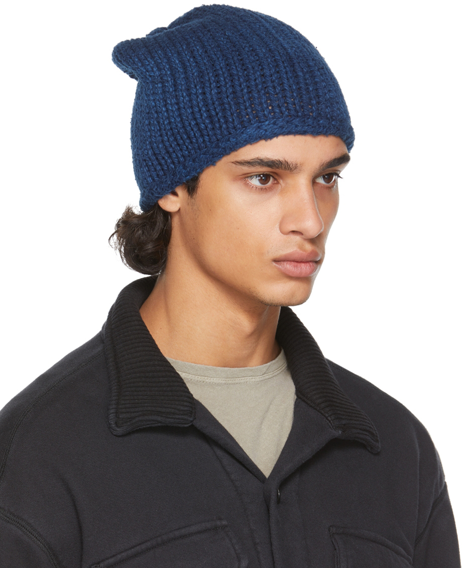 Greg Lauren Blue Everest Beanie Greg Lauren