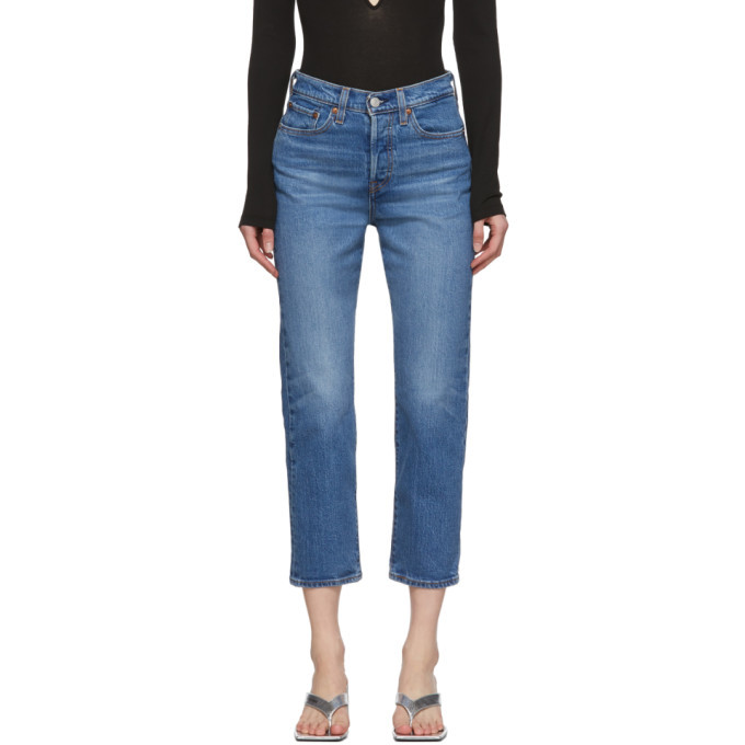 levi's blue wedgie straight jeans