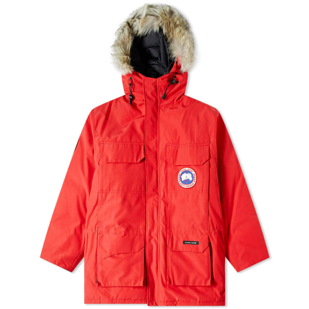 Canada Goose Men's Expedition Parka Jacket in Red Canada Goose