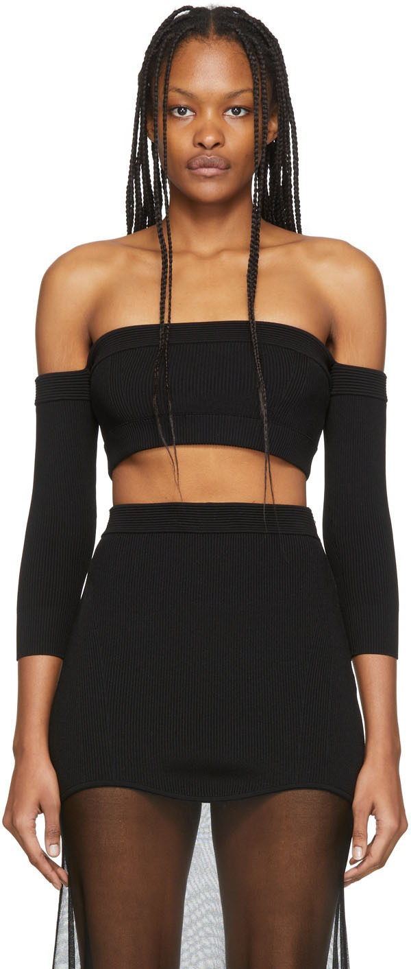 Alexander McQueen Black Knit Off 