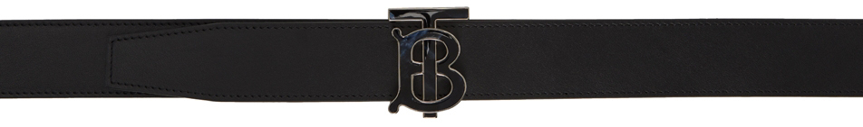 Photo: Burberry Reversible Black & Grey Monogram Motif Belt