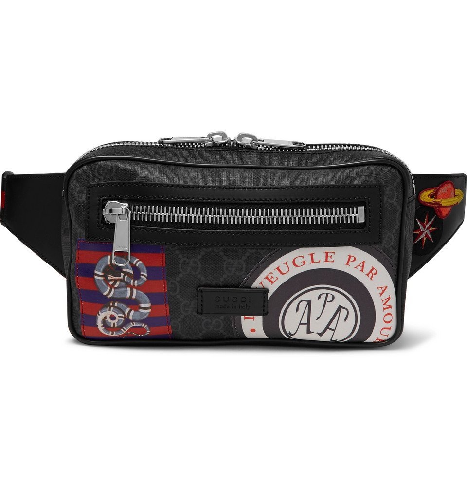 gucci patch waist pack