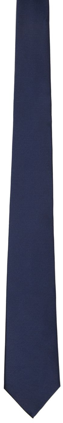 navy burberry tie