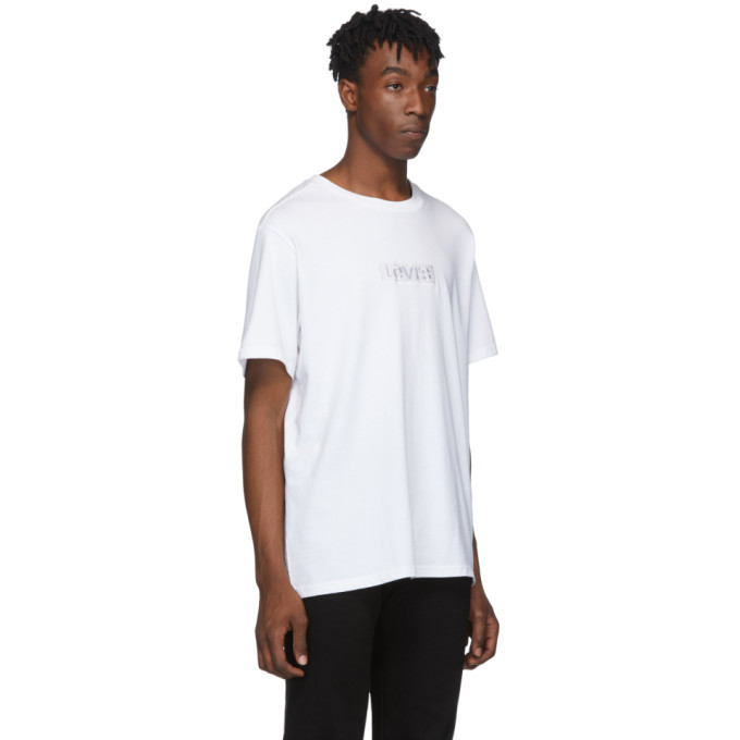 Levis White Relaxed Logo T-Shirt Levis