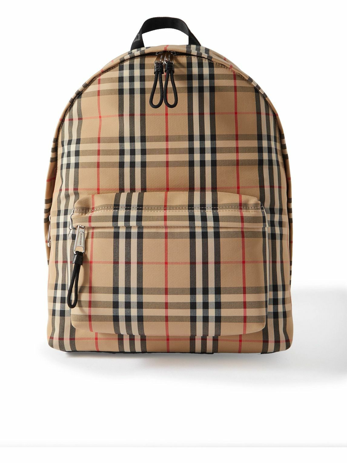 Burberry - Checked Cotton-Blend Backpack Burberry