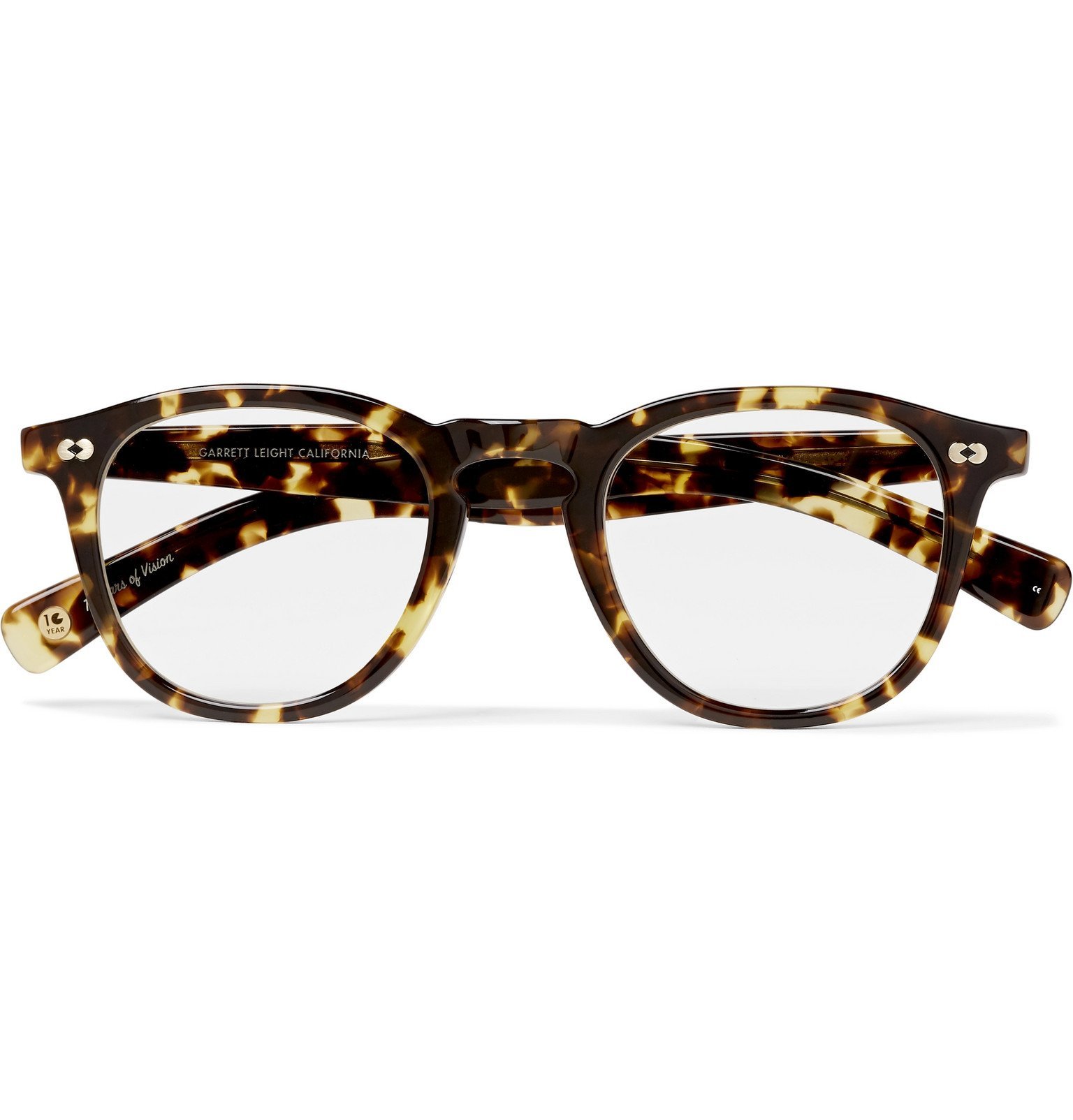 Garrett Leight California Optical - Hampton X Round-Frame Tortoiseshell ...