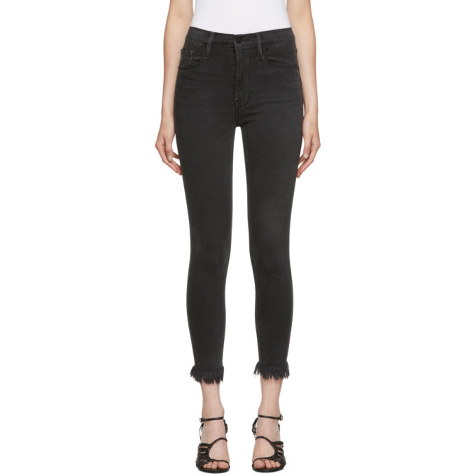 Frame Grey Ali High Rise Cigarette Jeans Frame Denim